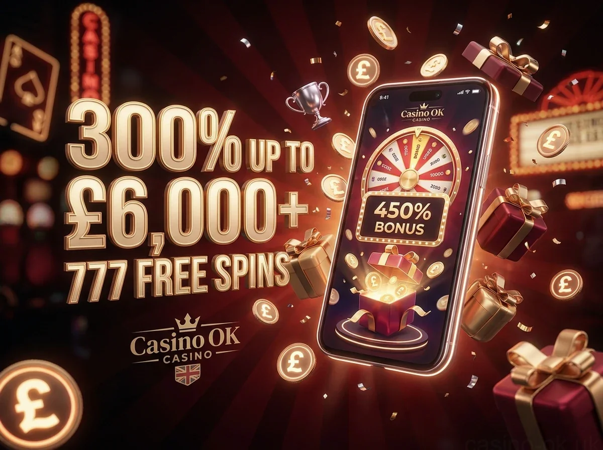 300% UP TO £6,000+ 777 FREE SPINS